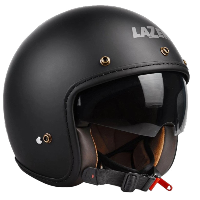 Lazer Mambo Evo Z-Line åben motorcykelhjelm sort mat udsalg