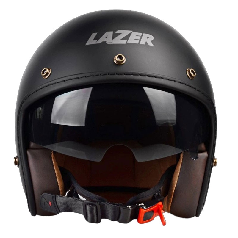Lazer Mambo Evo Z-Line åben motorcykelhjelm sort mat udsalg