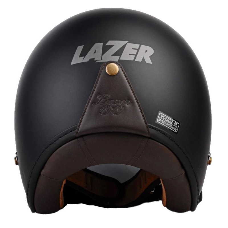 Lazer Mambo Evo Z-Line åben motorcykelhjelm sort mat udsalg