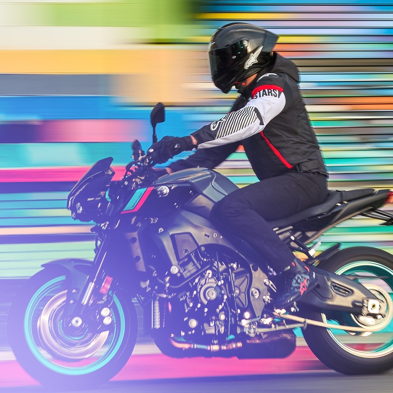 Alpinestars Zaca Air Vandtæt Motorcykeljakke Sort-Hvid-Fluo Rød