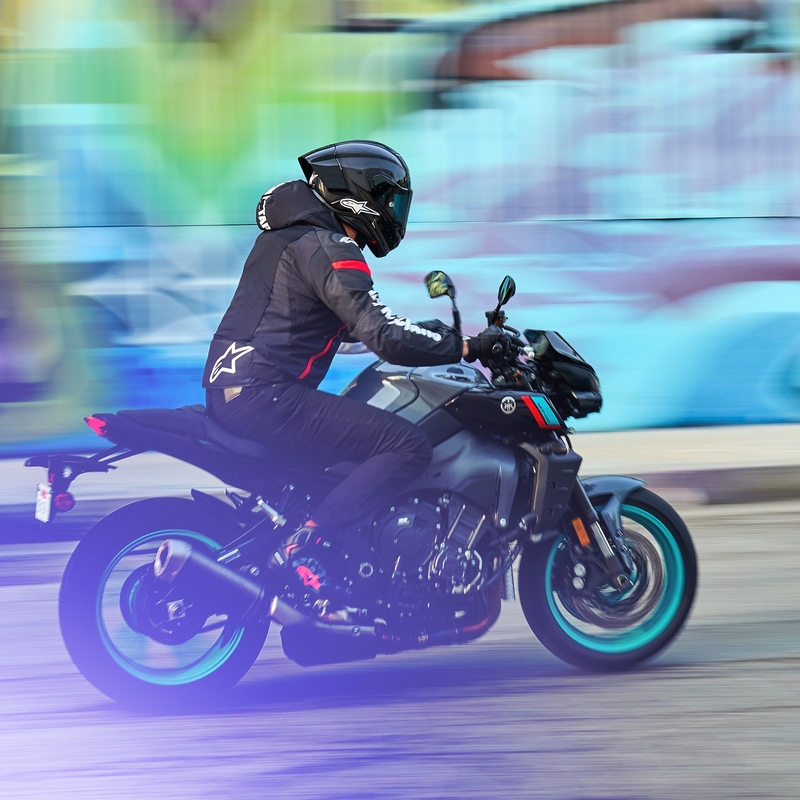 Alpinestars Zaca Air Vandtæt Motorcykeljakke Sort-Hvid-Fluo Rød