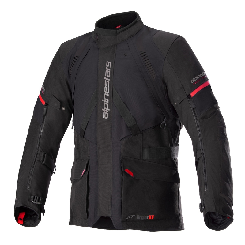 Alpinestars Monteira Drystar XF sort og rød motorcykeljakke