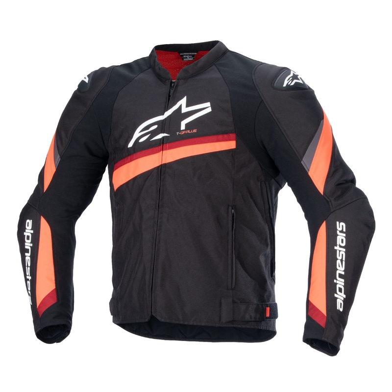 Alpinestars T-GP PLUS R 4 sort-fluoro rød motorcykeljakke