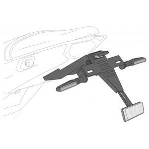 Nastavitelný držák SPZ PUIG černý