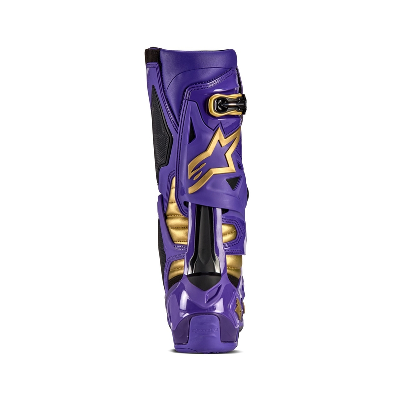 Alpinestars Tech 10 Limited Edition Champ motorcykelstøvler i lilla og guld