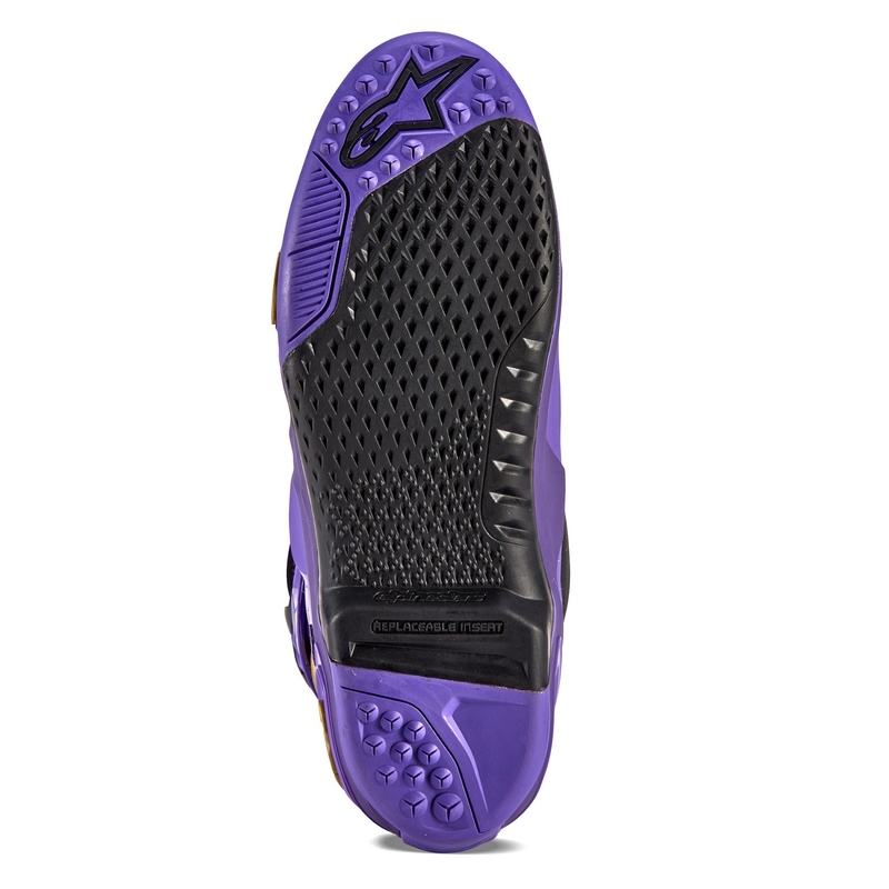Alpinestars Tech 10 Limited Edition Champ motorcykelstøvler i lilla og guld