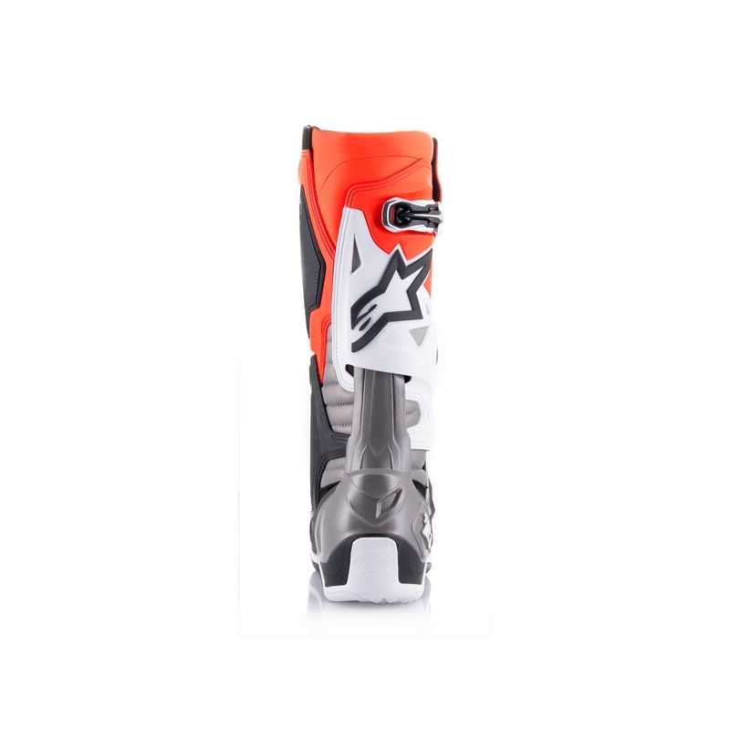Alpinestars Tech 10 orange-gul-lilla-hvid-sorte motorcykelstøvler
