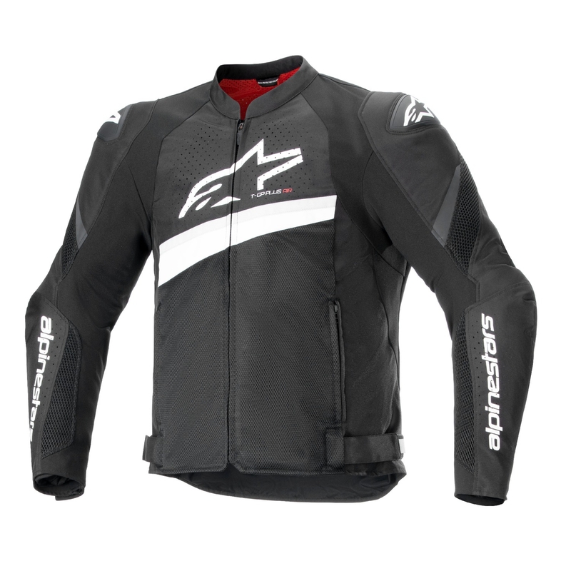 Alpinestars T-GP Plus R 4 Airflow motorcykeljakke i sort og hvid