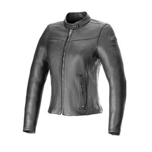 Alpinestars Ory sort lædermotorcykeljakke til kvinder