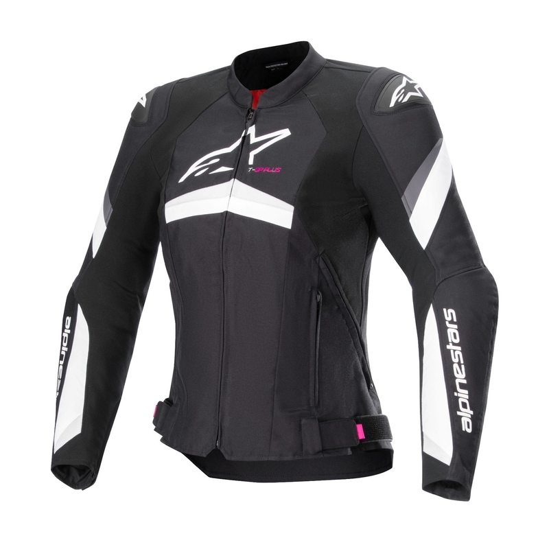 Alpinestars Stella T-GP PLUS R 4 motorcykeljakke til kvinder i sort og hvid