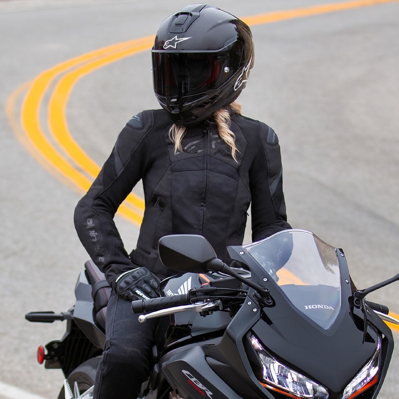 Alpinestars Stella T-GP Plus R 4 Airflow sort motorcykeljakke til kvinder