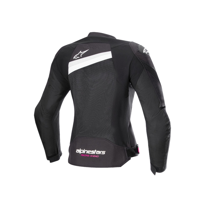 Alpinestars Stella T-GP Plus R 4 Airflow motorcykeljakke til kvinder i sort og hvid