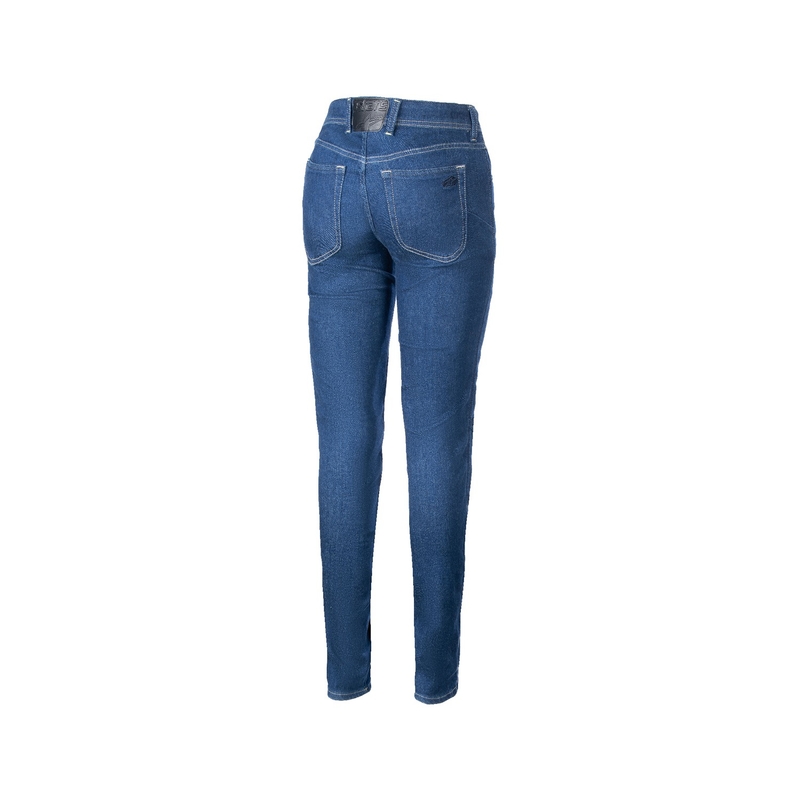 Alpinestars Daisy 3 Denim motorcykeljeans til kvinder vasket blå