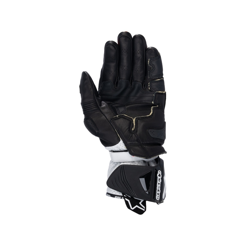 Motorcykelhandsker Alpinestars GP PRO R 4 sort-fluoro rød-hvid