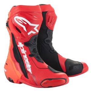 Alpinestars Supertech R fluo red motorcykelstøvler