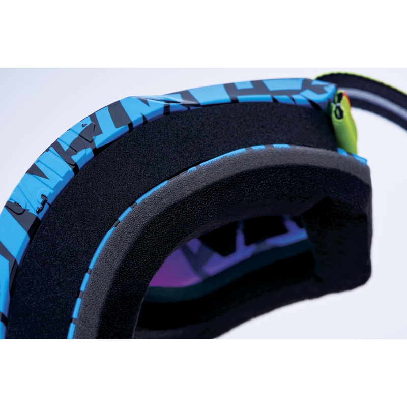 Motocrossbriller 100% ACCURI 2 Special UTV/OTG - limited edition Ken Block rød med krom plexi