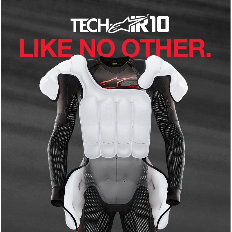 Alpinestars TECH-AIR®10 airbagsystem sort-rød-grå