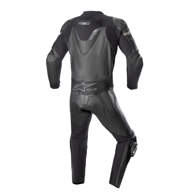 Alpinestars GP Force Chaser TECH-AIR 5-kompatibel sort-sort todelt motorcykeldragt i læder