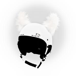 Yeti hjelm ører hvid