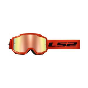 LS2 Charger H-V motocrossbriller orange med iridium plexi