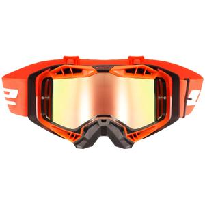 Motocrossbrille LS2 Aura PRO sort-orange iridium plexi