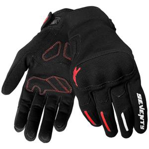 Motorcykelhandsker Seventy Degrees SD-C40 Asphalt sort og rød