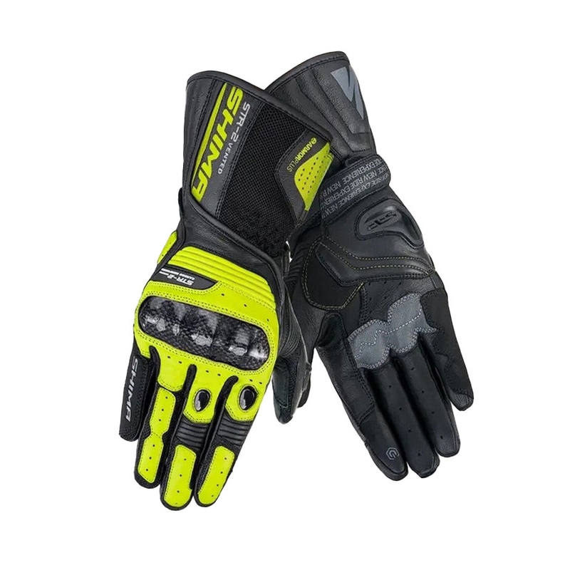 Motorcykelhandsker Shima STR-2 Vent fluogul