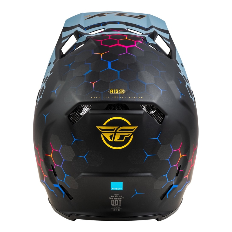 Motocrosshjelm FLY Racing Formula CC Tektonic sort-grå