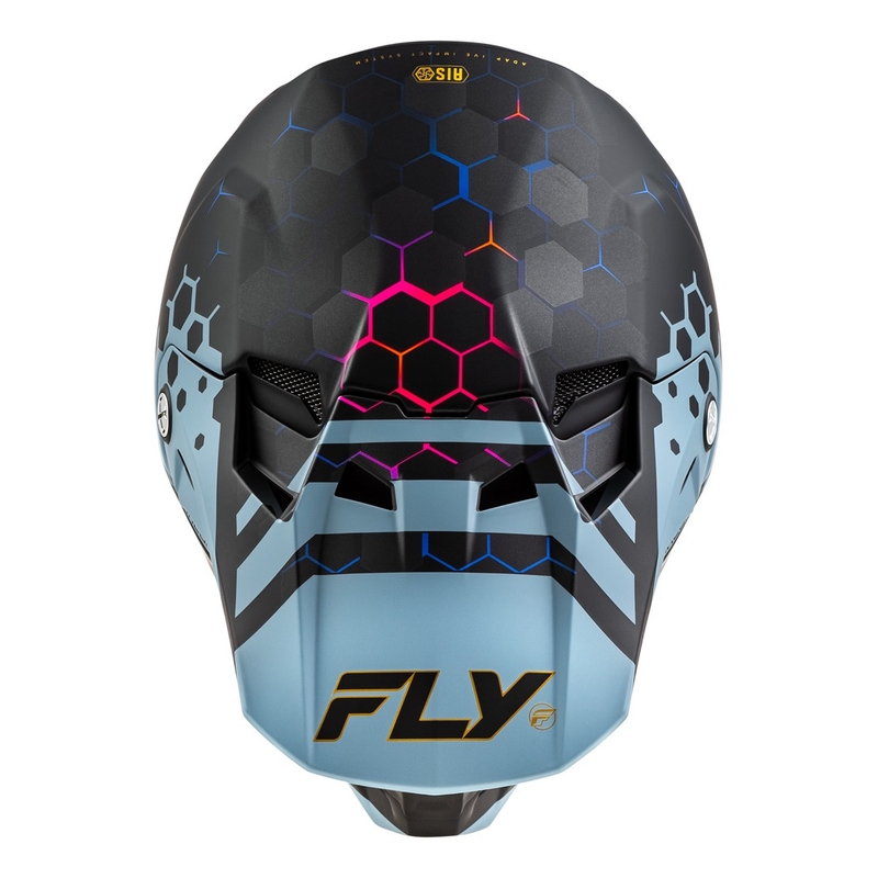 Motocrosshjelm FLY Racing Formula CC Tektonic sort-grå