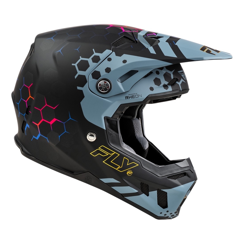 Motocrosshjelm FLY Racing Formula CC Tektonic sort-grå