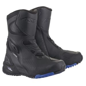 Alpinestars RT-8 GORE-TEX sorte og blå motorcykelstøvler
