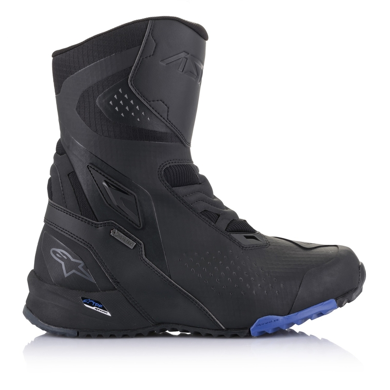 Alpinestars RT-8 GORE-TEX sorte og blå motorcykelstøvler
