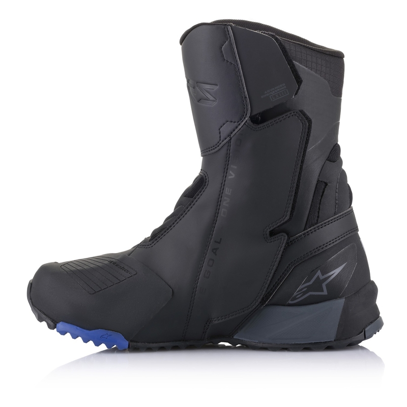 Alpinestars RT-8 GORE-TEX sorte og blå motorcykelstøvler