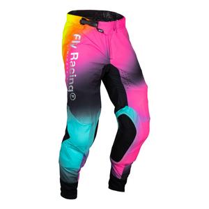 Motocrossbukser FLY Racing Lite Le Legacy pink-blå-sort