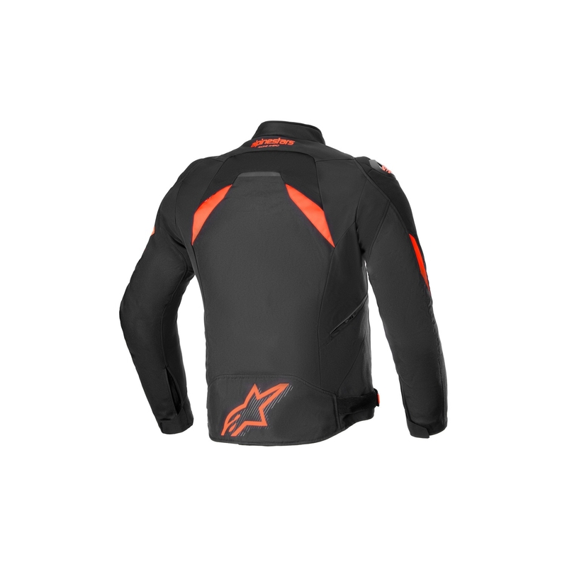 Alpinestars T-GP R 3 DRYSTAR sort-fluoro rød-hvid motorcykeljakke