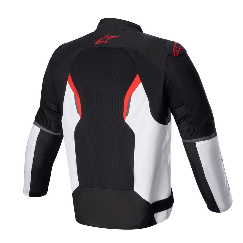 Motorcykeljakke Alpinestars AST AIR TECH-AIR 5 kompatibel sort-hvid-fluorrød