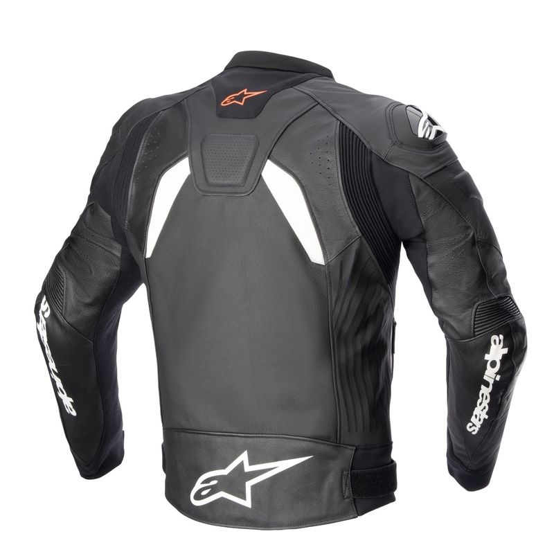 Alpinestars GP PLUS 4 motorcykeljakke i sort og hvid