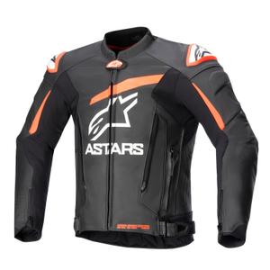 Alpinestars GP PLUS 4 sort-fluoro rød-hvid motorcykeljakke