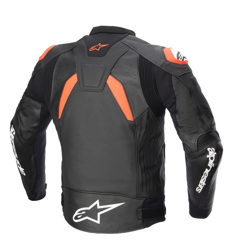 Alpinestars GP PLUS 4 sort-fluoro rød-hvid motorcykeljakke