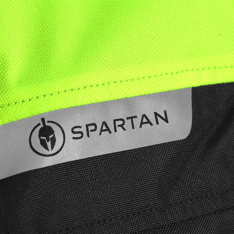 Motorcykeljakke Oxford Spartan Long WP sort-fluogul