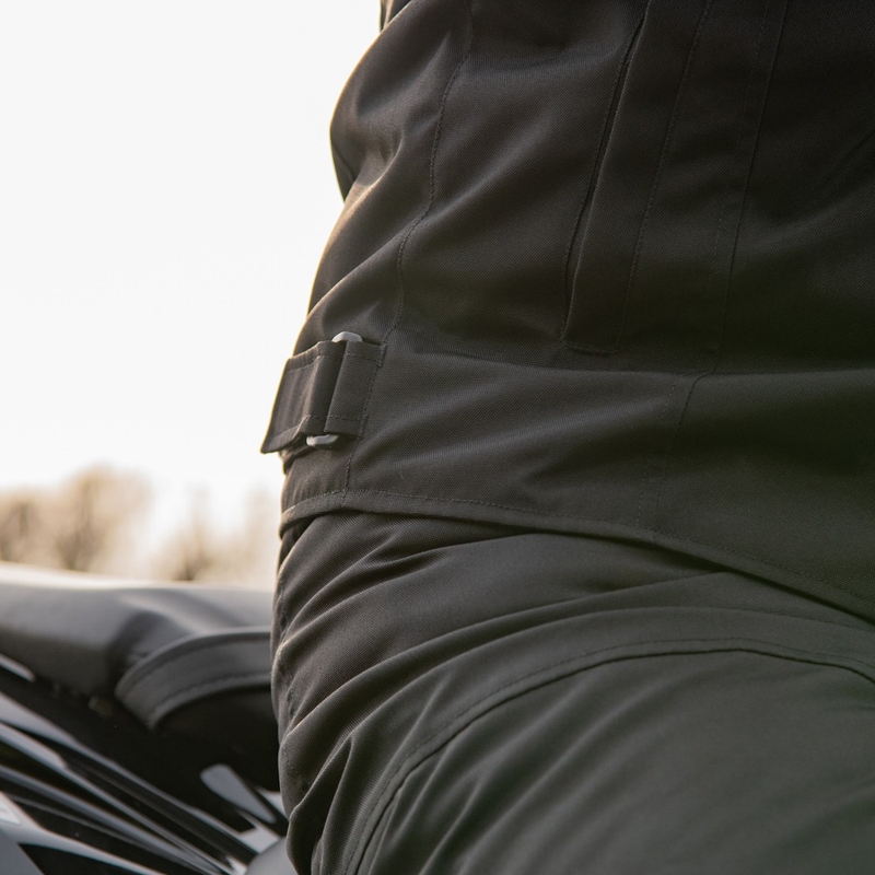 Oxford Spartan Short WP sort-fluogul motorcykeljakke