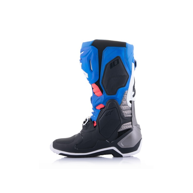 Alpinestars Tech 10 Supervented Perforated Blue-Purple-Pink-White-Grey-Black motorcykelstøvler