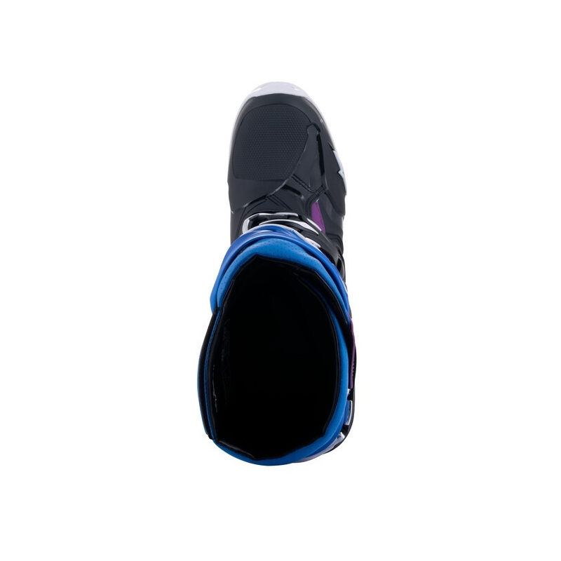 Alpinestars Tech 10 Supervented Perforated Blue-Purple-Pink-White-Grey-Black motorcykelstøvler