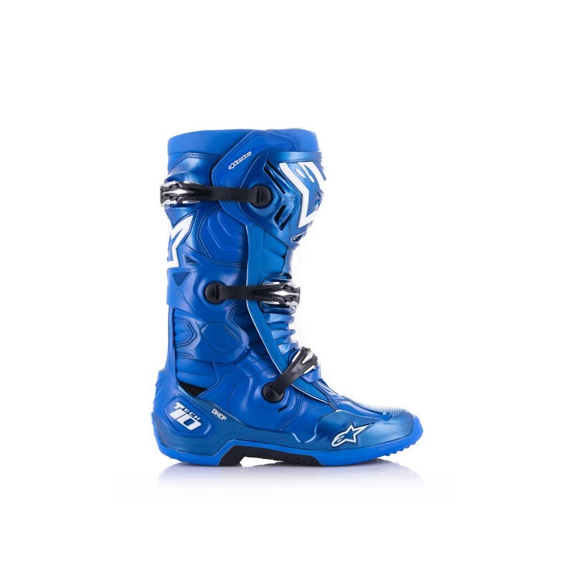 Alpinestars Tech 10 blå-sort-hvide motorcykelstøvler