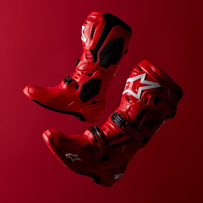 Alpinestars Tech 10 motorcykelstøvler rød