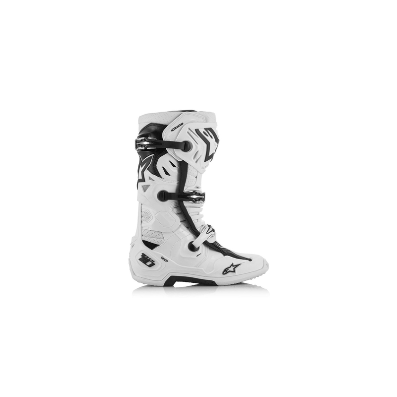 Alpinestars Tech 10 Supervented Motorcykelstøvler Perforeret Hvid