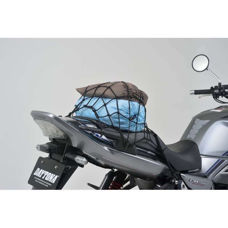 Fleksibelt bagagenet til motorcykel med plastkroge Daytona 30 x 30 cm sort