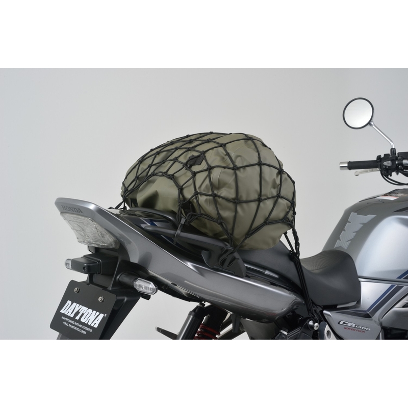 Fleksibelt bagagenet til motorcykel med plastkroge Daytona 40 x 40 cm sort