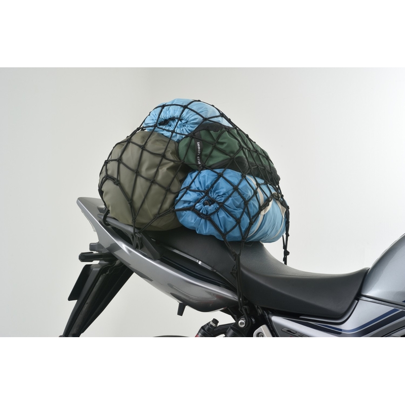 Fleksibelt bagagenet til motorcykel med plastkroge Daytona 50 x 50 cm sort