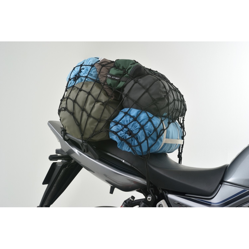 Fleksibelt bagagenet til motorcykel med plastkroge Daytona 60 x 60 cm sort